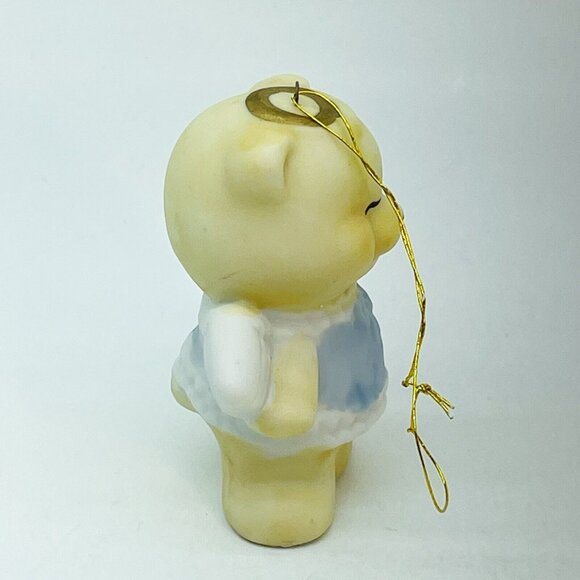 VTG Christmas Around The World Ornament Angel Bear Hand Painted Porcelain Taiwan - Picture 5 of 14